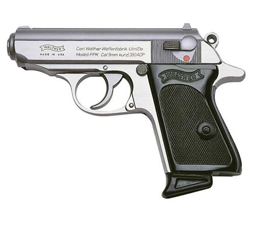 Walther Arms PPK 380 ACP 3.30" 6+1 Stainless Black Polymer Grip - $689 (add to cart) (Free S/H on Firearms)