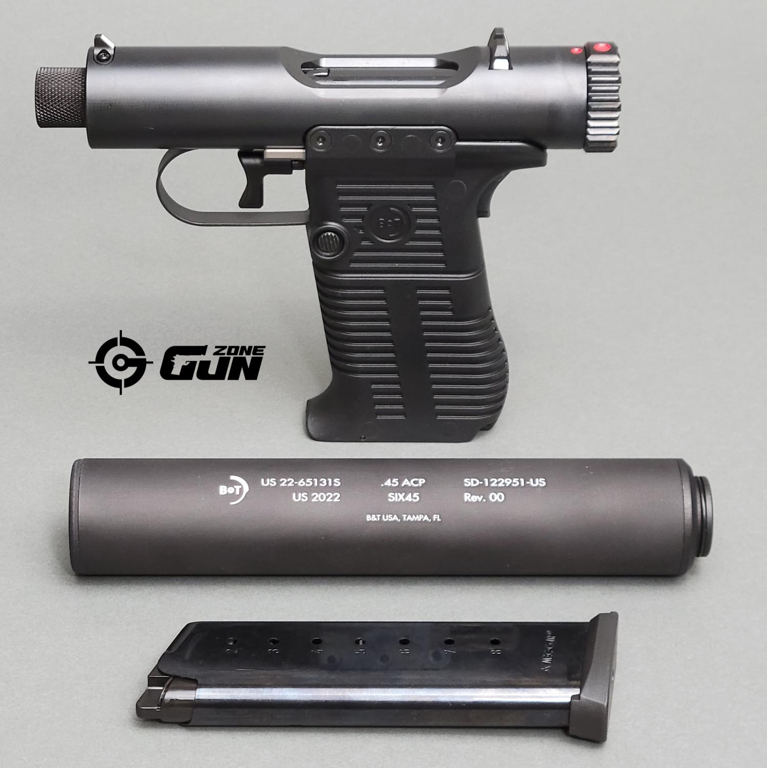 B&t Station Six-45 8 Rd 45 Acp Pistol With Suppressor (all Nfa Class 