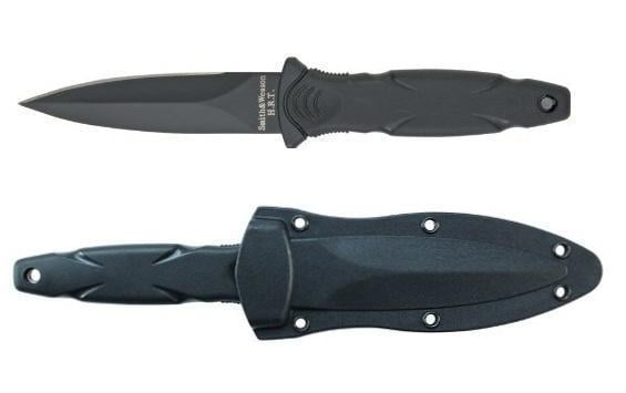 Smith & Wesson HRT False Edge Military Boot Knife, Black - $19.91 (Free S/H over $25)