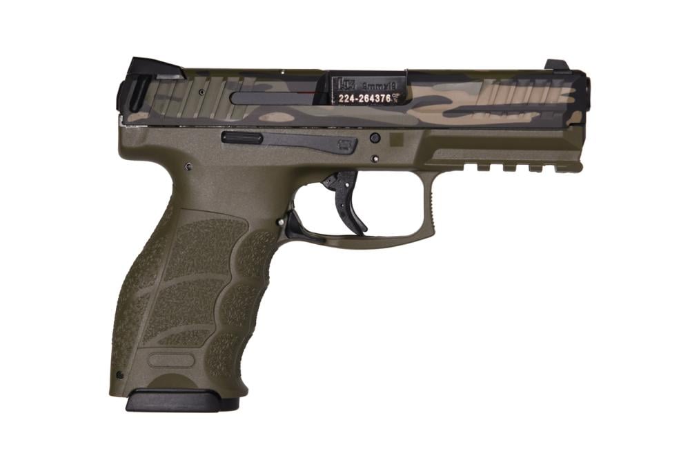 H&K VP9 9mm 4.1" Barrel Radioactive Luminous Sights OD Green/Camo 17rd - $725.89 after code "WELCOME20"
