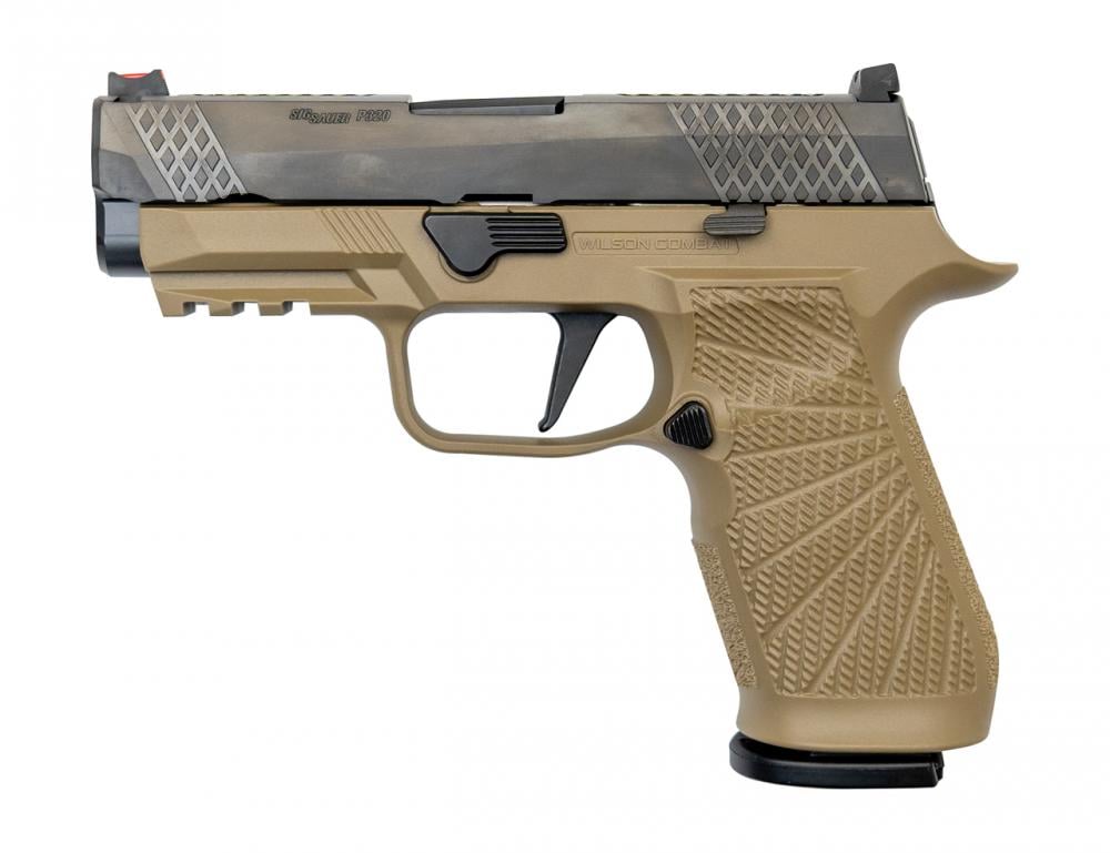 Wilson Combat WCP320 Carry 9mm, 3.9" Barrel, FO Front, NTS, Tan, 17rd - $1269.29 w/code "WELCOME20"