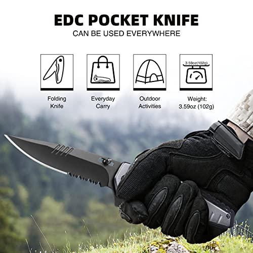 KEXMO Folding Pocket Knife EDC - $8.99 w/code 
