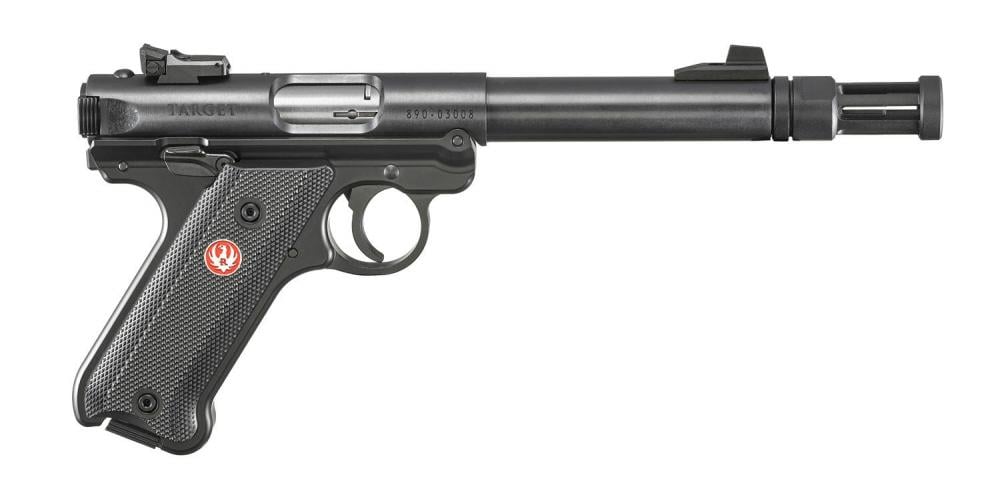Ruger Mark IV Target .22 LR 5.5" Barrel 10-Rounds Adjustable Rear Sight - $550.99 ($7.99 S/H on Firearms)