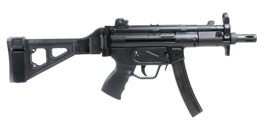 Century Arms AP5-P 5.75" 9mm Pistol With SBT5A Folding Brace, Black - HG6035MB-N - $1799.99