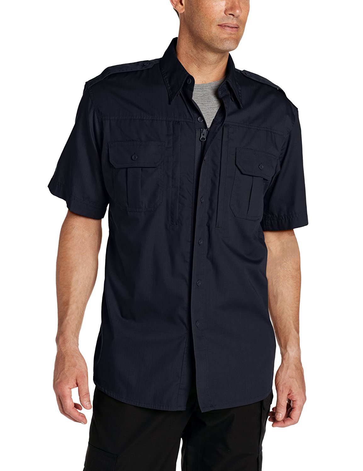 Propper Men's Short Sleeve Tactical Shirt, LAPD Navy, XX-Large Regular ...