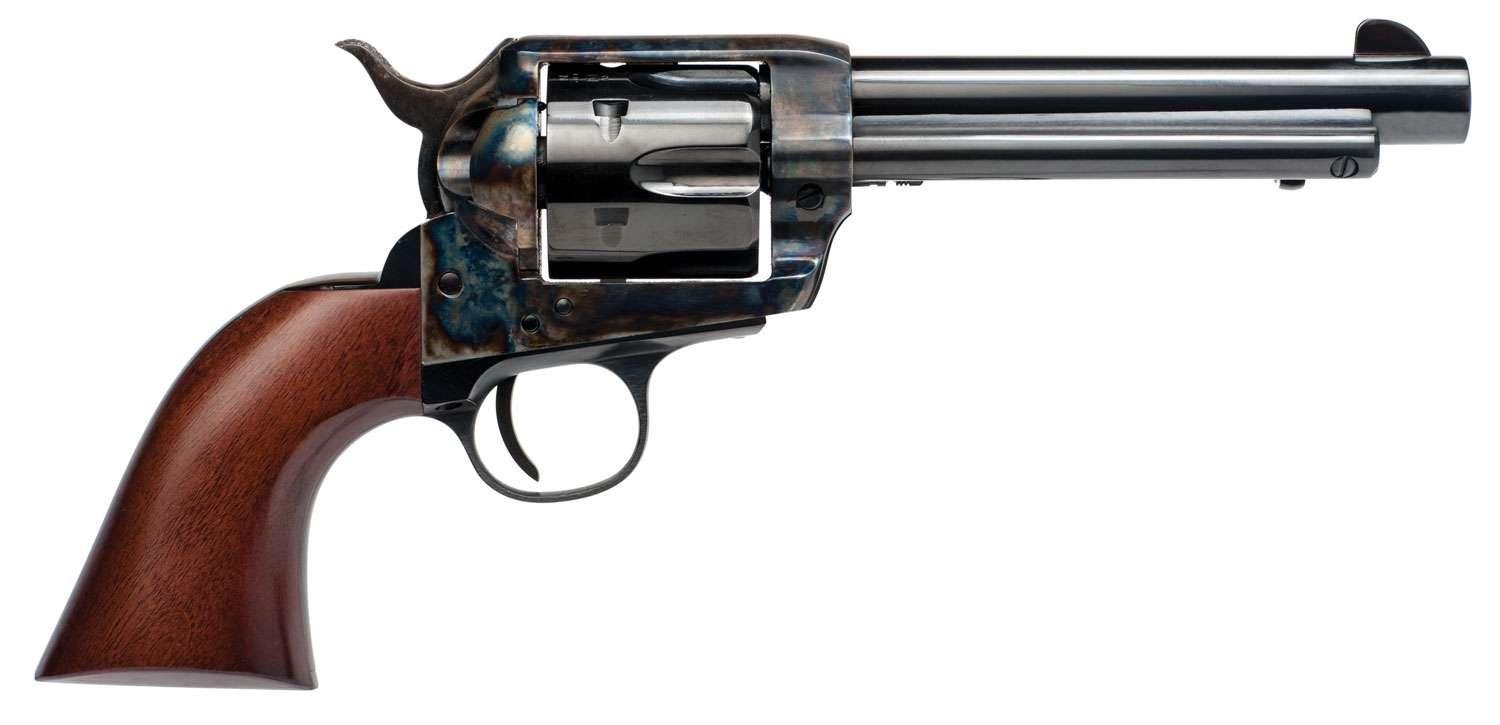 Cimarron Frontier Pre-War 1896-1940 45 Colt (LC) 6 Round 5.50" Blued Case Hardened Walnut Grip - $482.68 