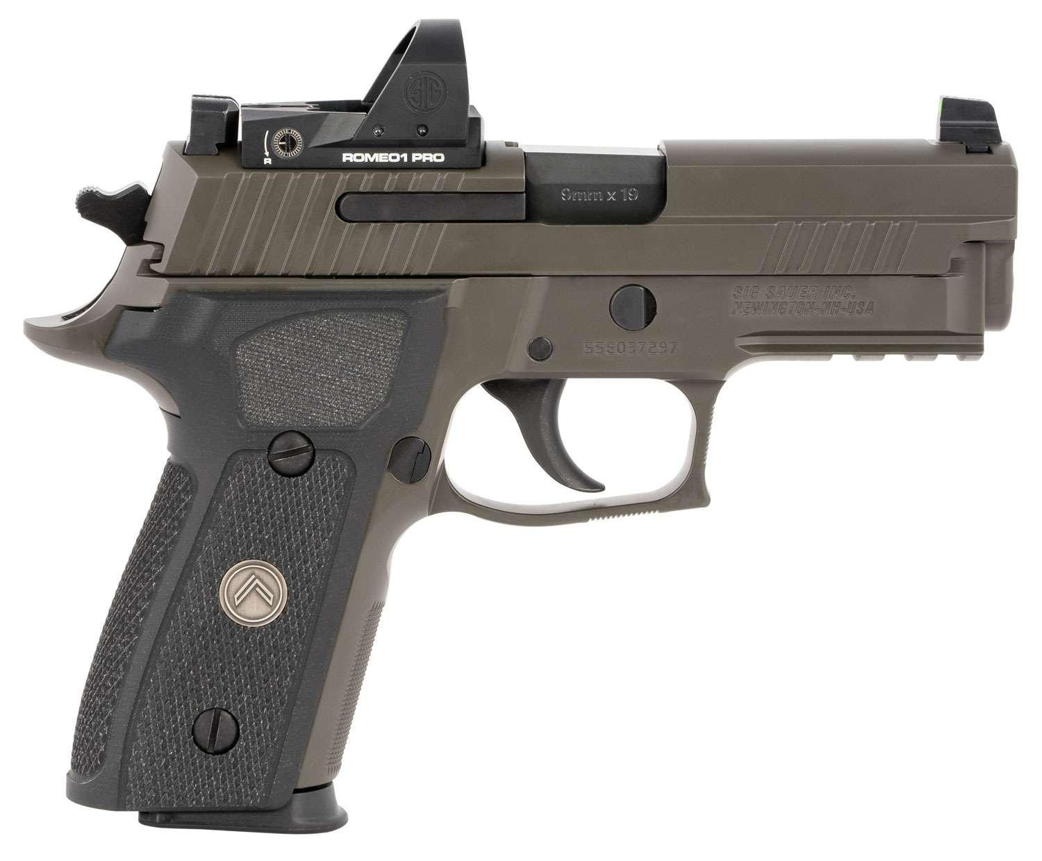 Sig Sauer 229R9LEGIONRXP P229 Compact Legion RX 9mm Luger 3.90" 10+1 Legion Gray Cerakote Elite Black G10 Grip - $1599.99
