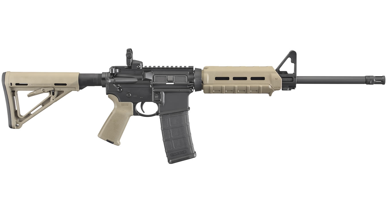 Ruger Ar 556 Flat Dark Earth 223 5 56 Nato 16 Inch 30rd Magpul M Lok 999 99 7 99 S H On Firearms Gun Deals