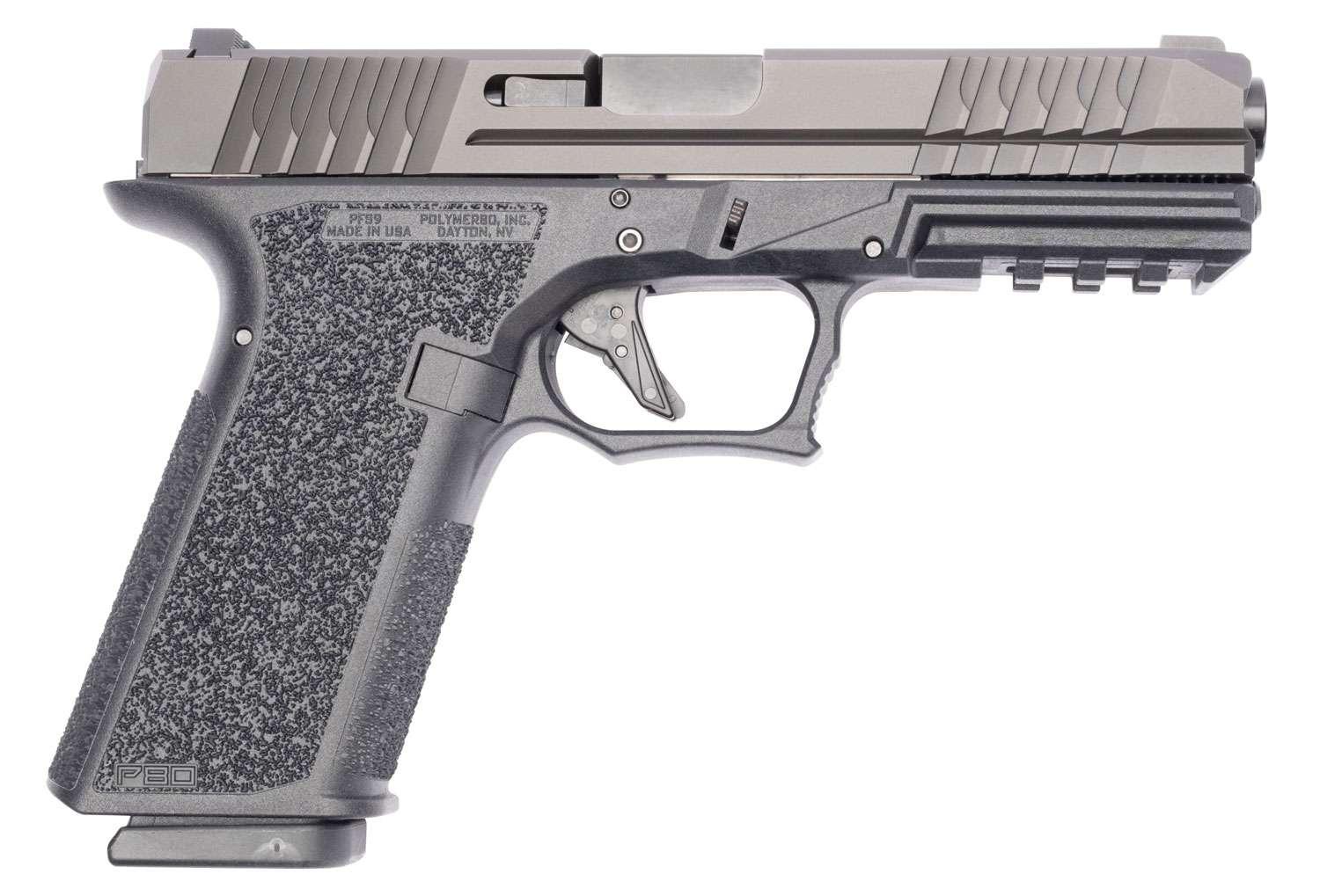 Polymer80 PFS9 Full Size 9mm 4.49" 17+1 Black Aggressive Textured Black Polymer Grip - $308.25 (use the Email For Price button to get this price)