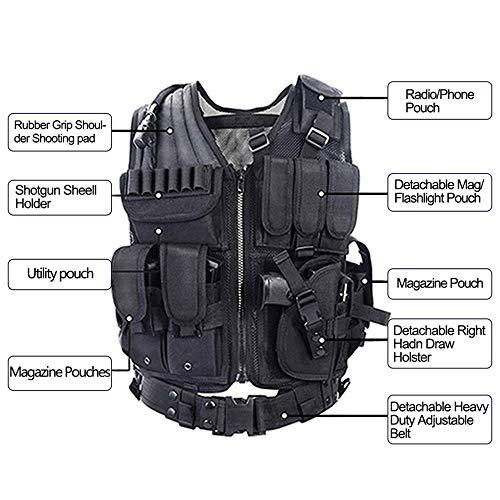 YAKEDA Tactical Vest Outdoor Ultra-Light Breathable 600D Encryption ...