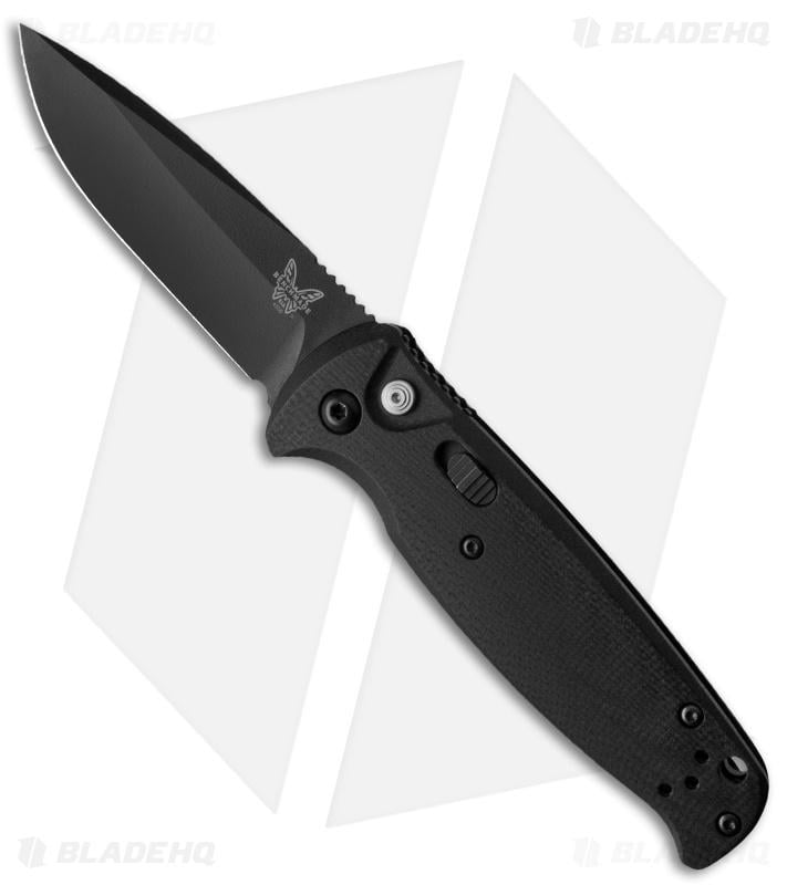 Benchmade CLA Drop Point Automatic Knife Black G-10 (3.4" Black) 4300BK - $225.25 (Free S/H over $99)