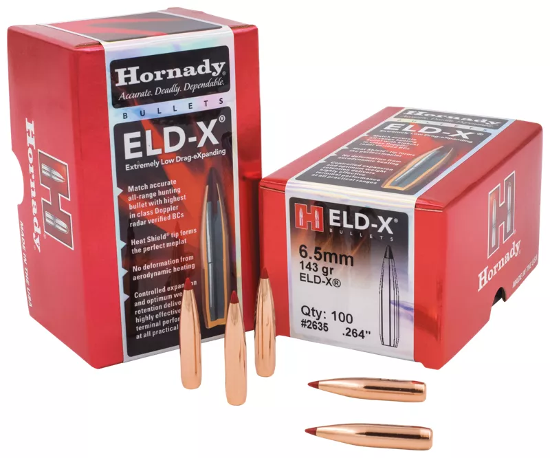Hornady ELD-X Rifle Bullets - 6.5 - 143 Grain - $49.99