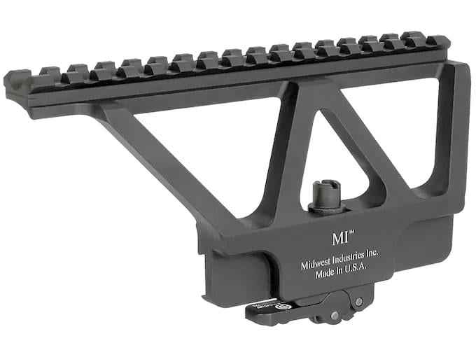 Midwest Industries Quick Detach Picatinny-Style Scope Mount AK-47, AK-74 Side Rail Matte - $119.95