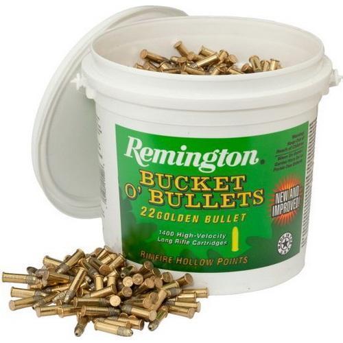 Remington High Velocity .22LR 36GRN CPHP Rimfire Ammunition- 1400rd Bucket - $79.95