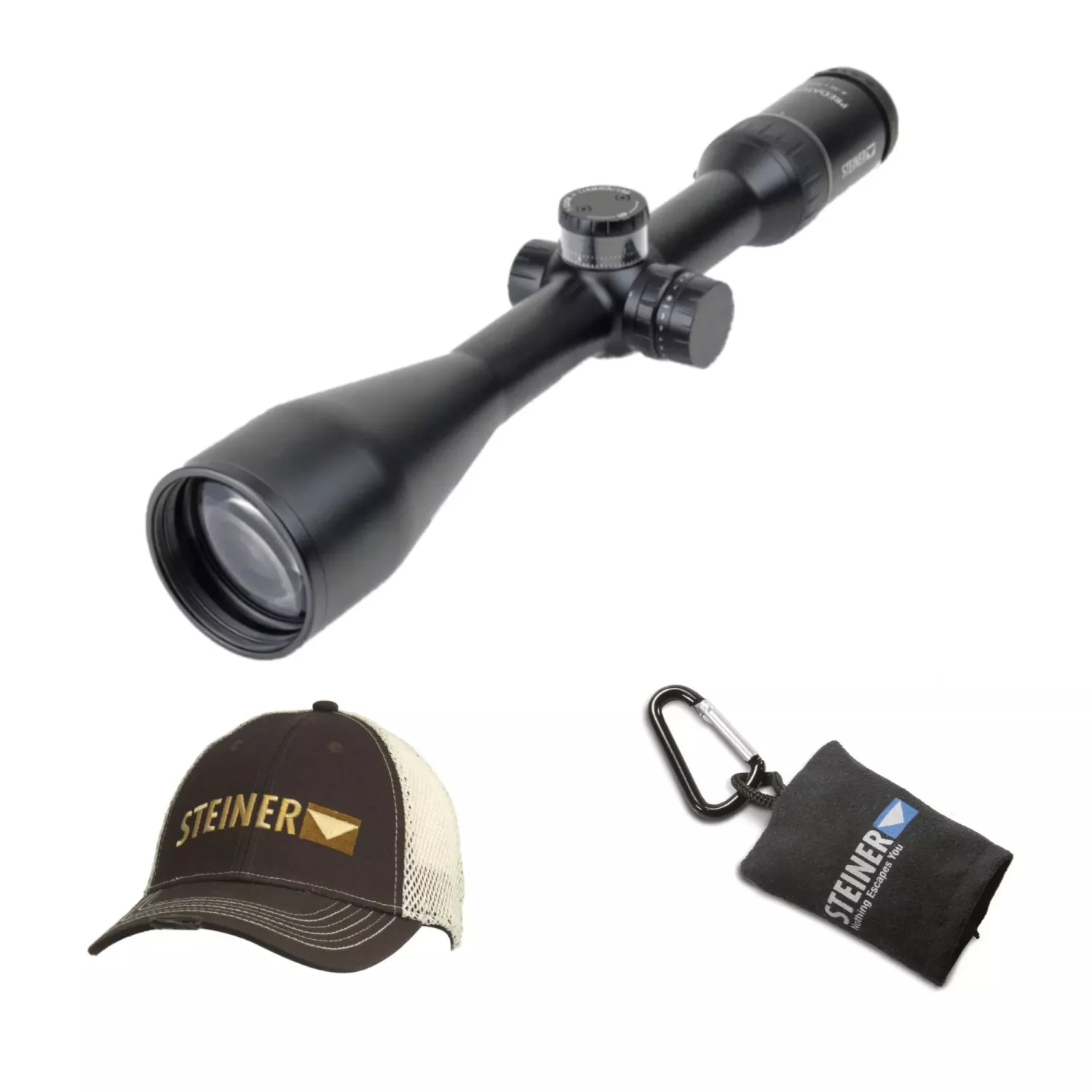 Steiner ‎Predator 8 4-32x56mm SCR Reticle and Ballistic Turret with Hat and Lens Cloth Pouch - $1999.99 (Free S/H)