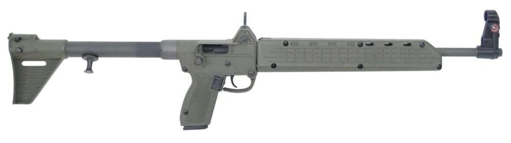 Kel-Tec SUB2K9GLK17BGRNHC Sub-2000 9mm Luger 16.25" 17+1 OD Green Adjustable Stock Glock 17 Magazine - $499.98 