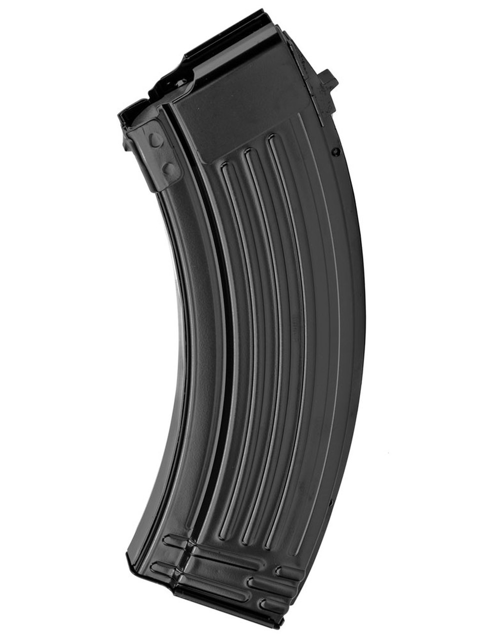 Steel AK-47 magazines hold 30 rounds. 