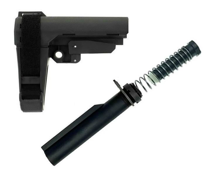 SB Tactical SBA3 Adjustable Pistol Brace + TS Buffer Tube Kit - $79.95