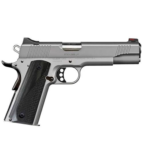 Kimber Stainless LW Arctic 45 ACP Pistol with Blacked Out Small Parts and Gray Laminate Grips - $619.99