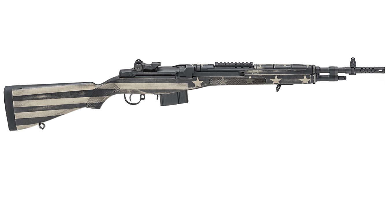 Springfield M1A Scout Squad .308 Sand/Black American Flag Stock - $1399.99 ...
