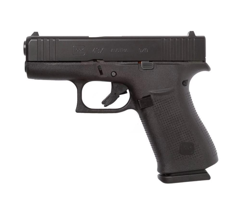 Glock G43x 9mm Subcompact 3.41" 10Rnd Black - $412.77 (click the Email For Price button to get this price) 