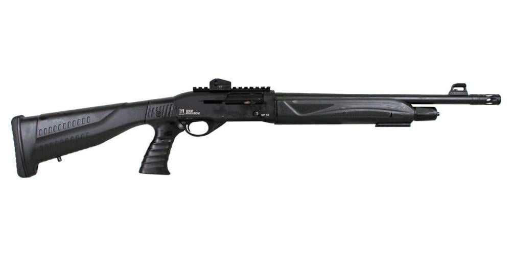 Iver Johnson HP18 Semi Auto 12 Gauge Shotgun With Fiber Optic Sight, Black - HP18 - $199.99 + Free Shipping