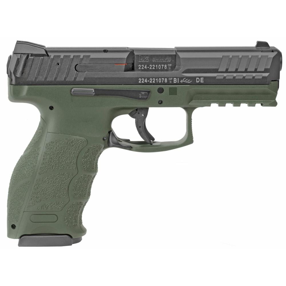 Heckler and Koch VP9 Green 9mm 4.09" Barrel 10-Rounds Interchangeable Backstraps - $656.99 ($7.99 S/H on Firearms)