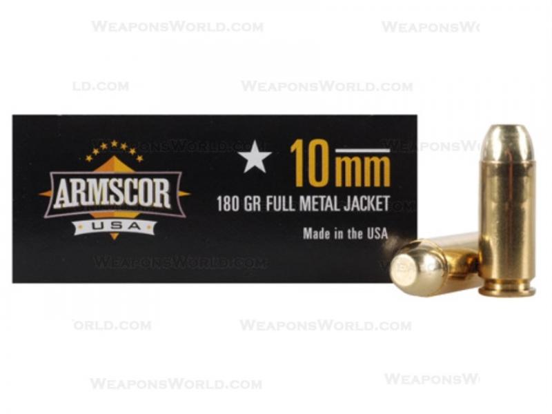 Armscor 10mm Auto 180 Grain Full Metal Jacket Case Of 500 Rounds Weapons World 19995 Gun 6790