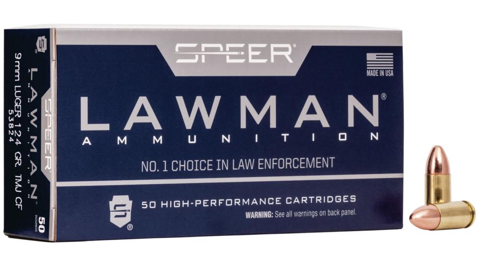 Speer Lawman Handgun CleanFire Training 9mm Luger 124 grain Total Metal Jacket 50 rounds - $31.99 (Free S/H over $49)
