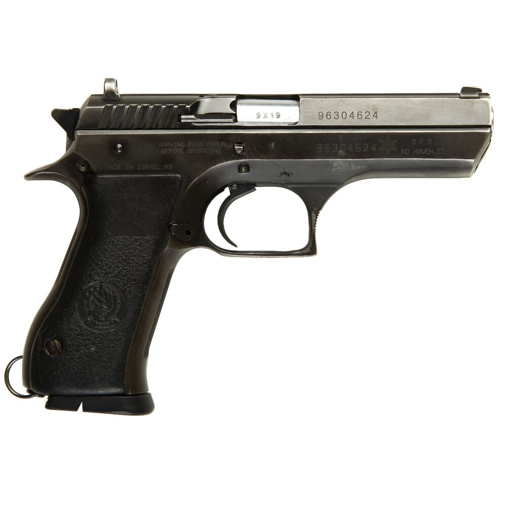 USED Jericho 941F 9mm 4.4" 16 Rnd Blued w/Police Star Marking - $389.9...