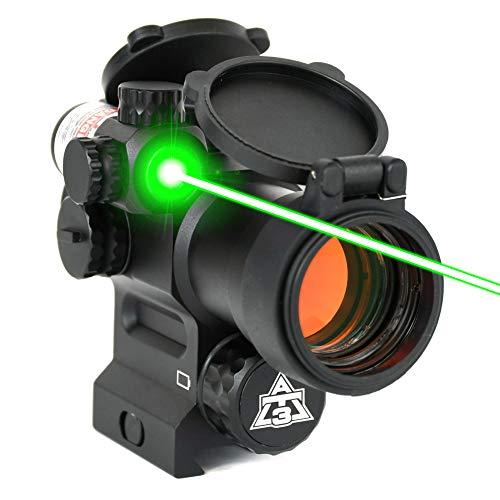 AT3 LEOS Red Dot Sight with Integrated Green Laser Sight 2 MOA Red Dot Scope with Flip Up Lens Caps - $159.99 (Free S/H over $25)