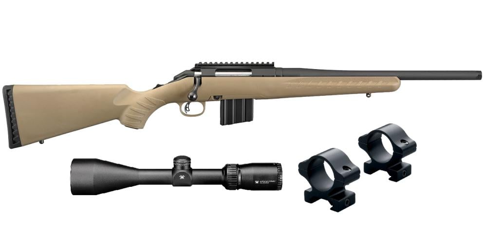 Ruger American Rifle Ranch .350 Legend FDE Bolt-Action Rifle with Vortex Crossfire II - $639.99 (Free S/H on Firearms)