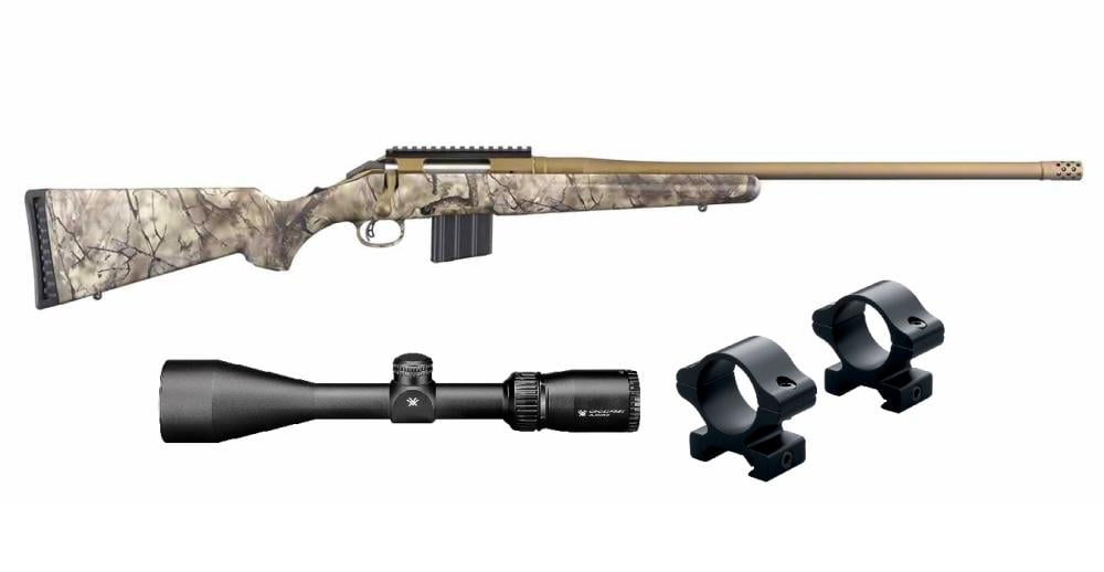 Ruger American Rifle 350 Legend GoWild Camo with Vortex Crossfire II 3-9x50mm Scope an - $699.99 (Free S/H on Firearms)