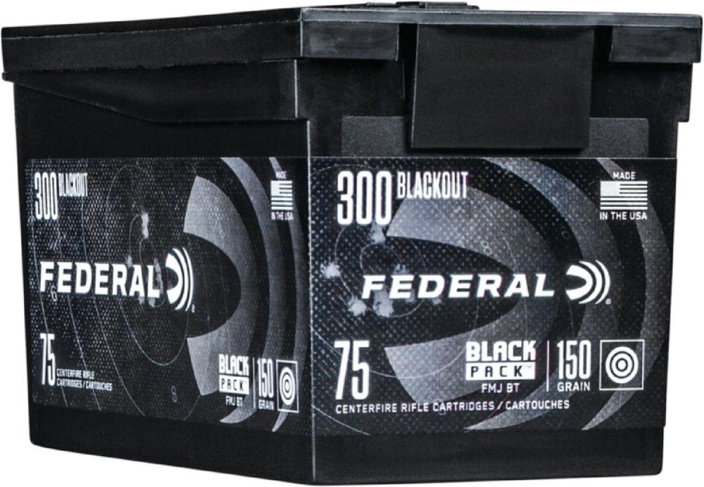 Federal Premium AE Black Pack .300 Blackout 150-Grain FMJ 75 Rnds - $79