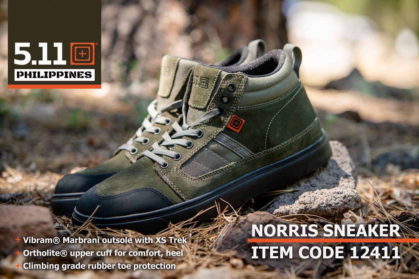 5.11 Tactical Norris Sneaker (Ranger Green) - $59.49 (Free S/H over $75)