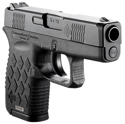 Diamondback Firearms DB-9 Pistol 9mm 3in 6rd Black - $238.89 w/code "WELCOME20"