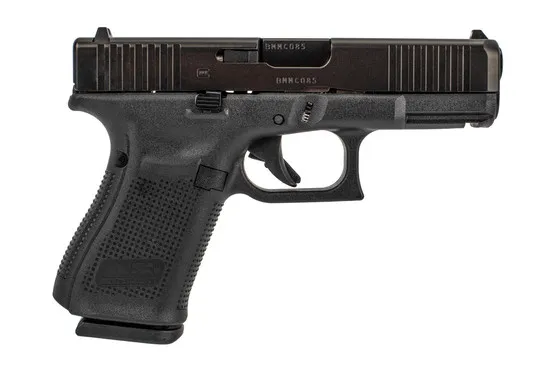 Glock 19 Gen 5 9mm Compact Pistol 15 Round - Front Slide Serrations - Black - $474.32 w/code "SAVE12" 