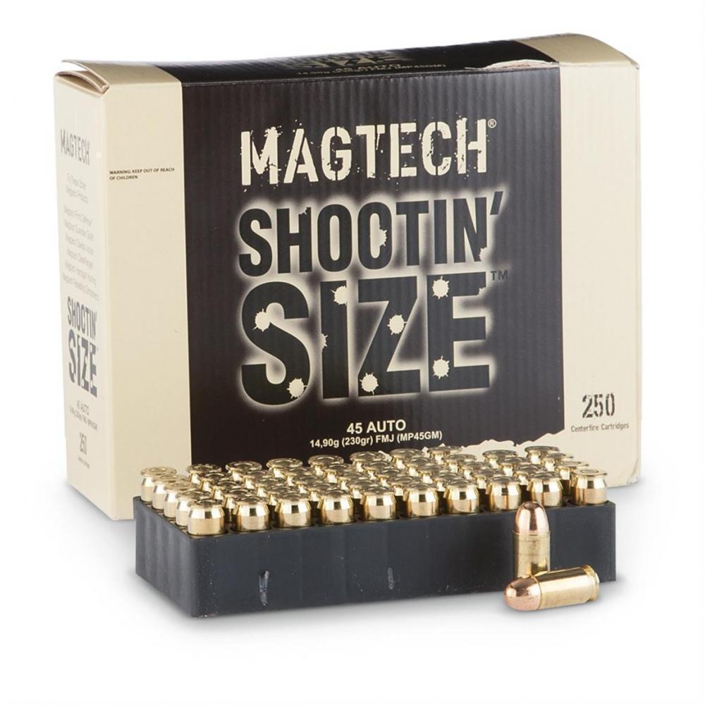 Magtech, .45 ACP, FMJ, 230 Grain, 250 Rounds - $64.59 (Free S/H over $49 w/...