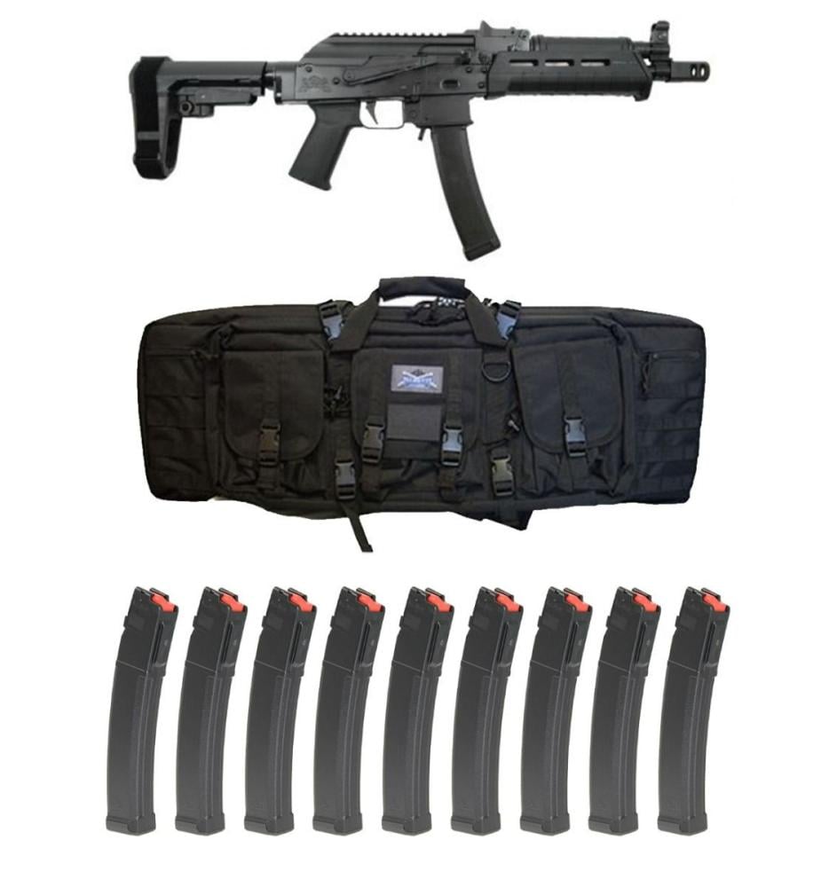 PSA AK-V 9mm MOE ALG SBA3 Pistol, Black With 10 Magazines and PSA Bag - $999.99 + Free Shipping