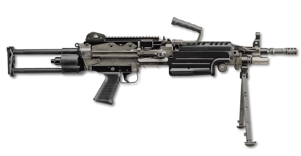 FNH M249S Para 5.56mm Black Semi-Automatic Belt-Fed Rifle with Telescoping/Collapsing Stock (M249 SAW Replica) - $9777.77