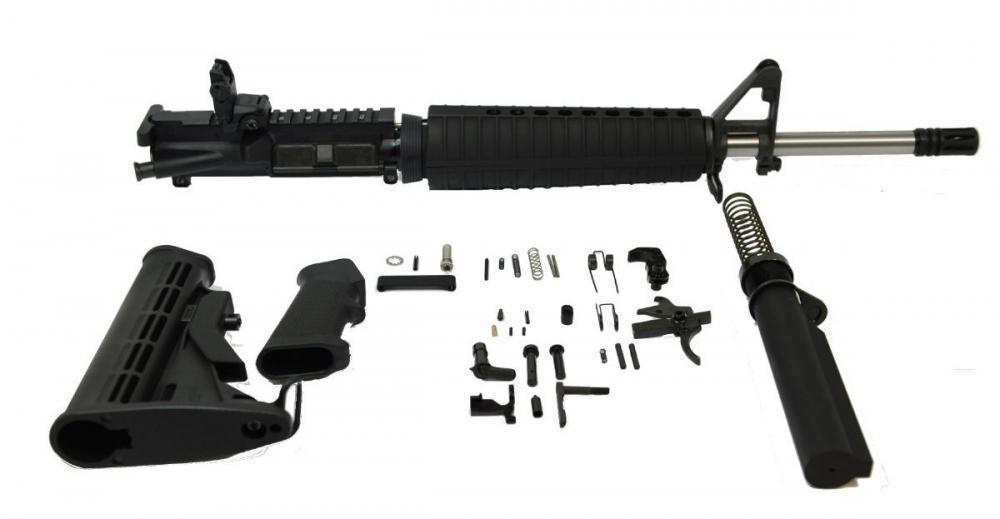 PSA 16" Stainless Mid-length 5.56 NATO 1:7 Freedom Rifle Kit with MBUS Rear Sight - $349.99 + Free Shipping