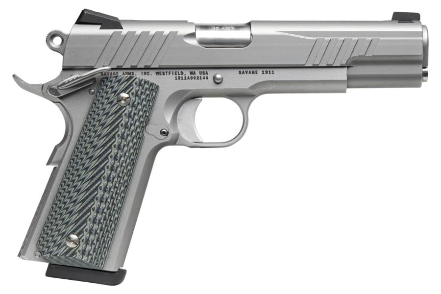 Savage 1911 Government 45 ACP Pistol with Stainless Finish - $1299.99 (Free S/H on Firearms)