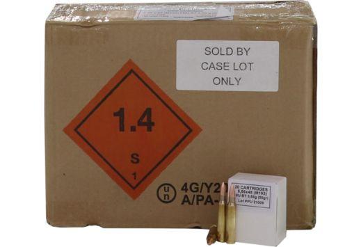 PPU 5.56X45 55 Gr FMJ BT 1000 Rnd Case - $399.99 + Free Shipping
