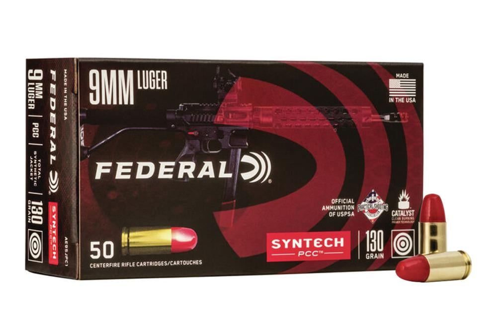 Federal 9mm 130 gr TSJ Syntech PCC 50 Rnd - $14.99