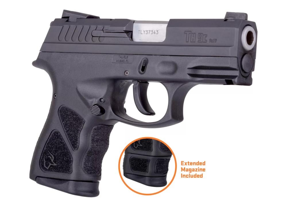 Taurus Th9c Compact 9mm 354 1317rd Black 27463 Free Sh On Firearms Gundeals 5415