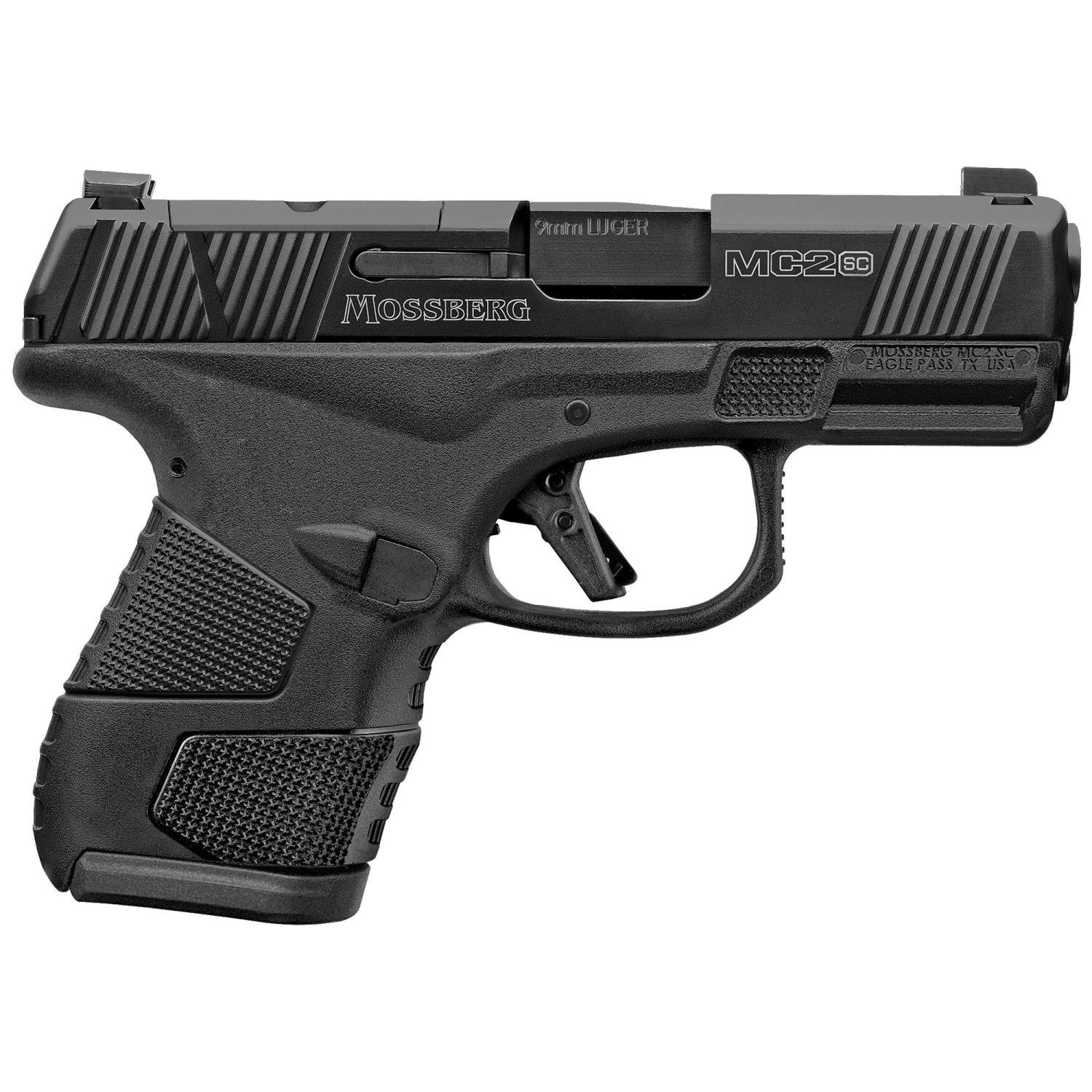MOSSBERG MC2sc 9mm 3.4in Black 14rd - $489.99 (Free S/H on Firearms)