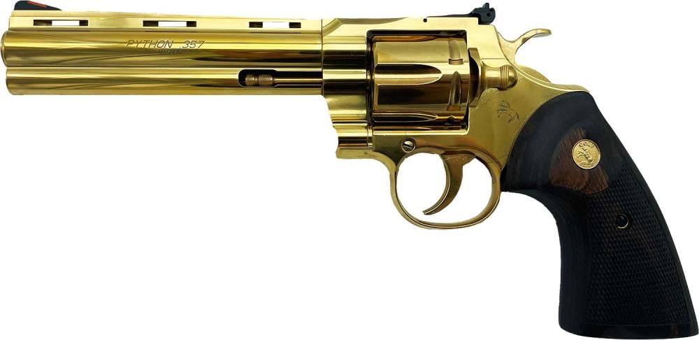 gold python gun