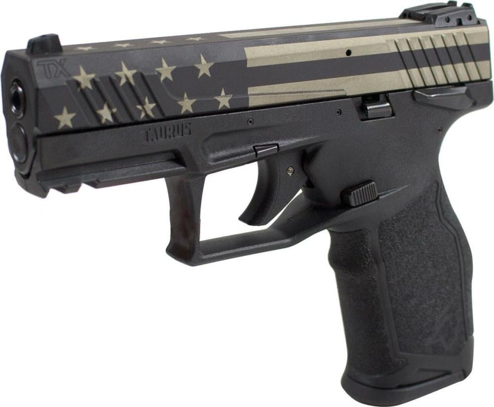 Taurus TX22 .22 LR, 4" Barrel, Fixed Sights, Manual Safety, USA Flag Cerakote,16rd - $419.29 after code "WELCOME20" 
