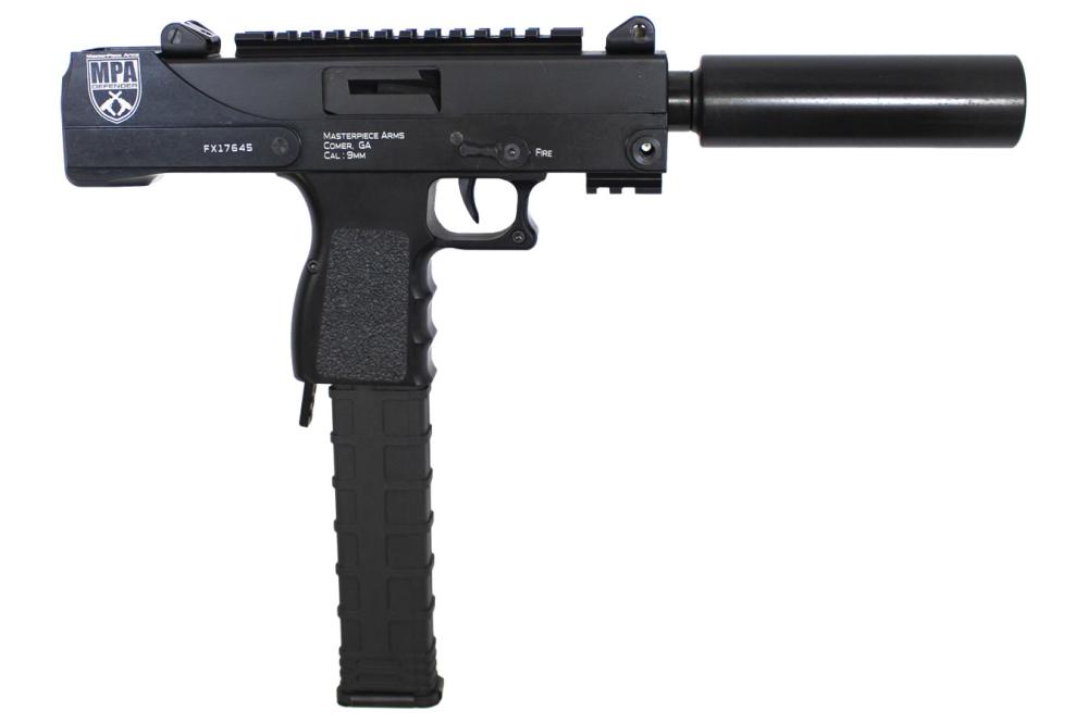 Masterpiece Arms Defender 9mm Side Cocking Pistol - $519.99