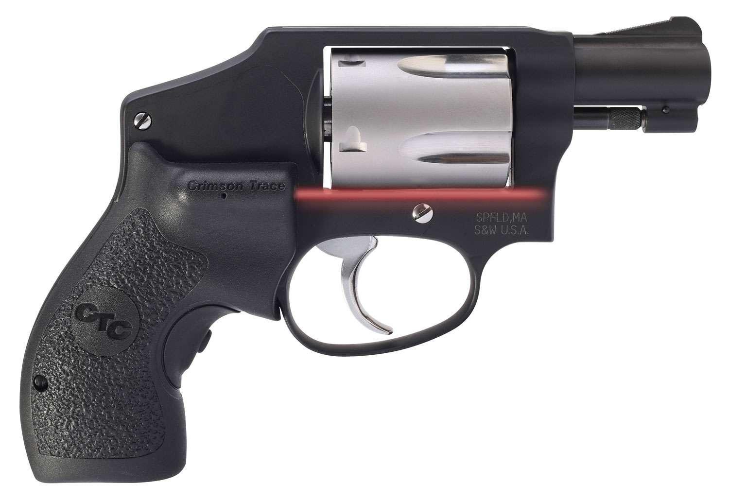 Smith & Wesson 442 Performance Center Revolver 38 Special +P 1.88" 5 Black Polymer w/Crimson Trace Laser - $690.35